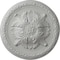 Ekena Millwork Stockport Ceiling Medallion, Hand-Painted Frost, 11 3/4"OD x 3/8"P CM12STFRF - alternate 1